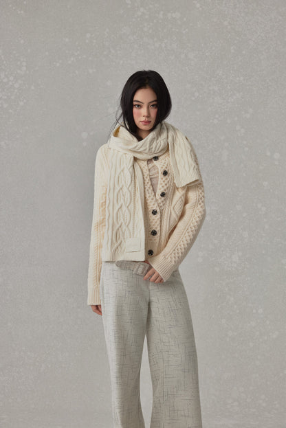 NONCESTNON N273 Twisted scarf