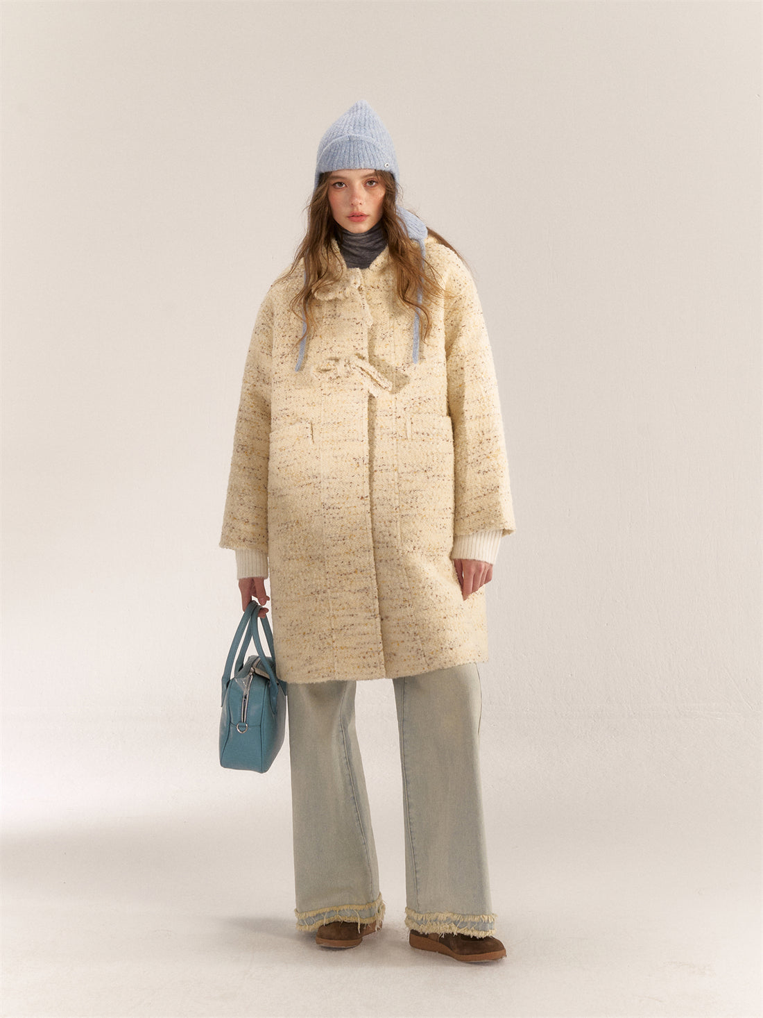 AsGony ASG24581 Tweed Coat