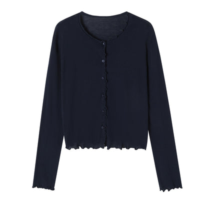 SOMESOWE S2609073 Cotton ultra-thin cardigan