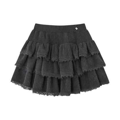 SOMESOWE S2508307 Lace patchwork fluffy cake skirt