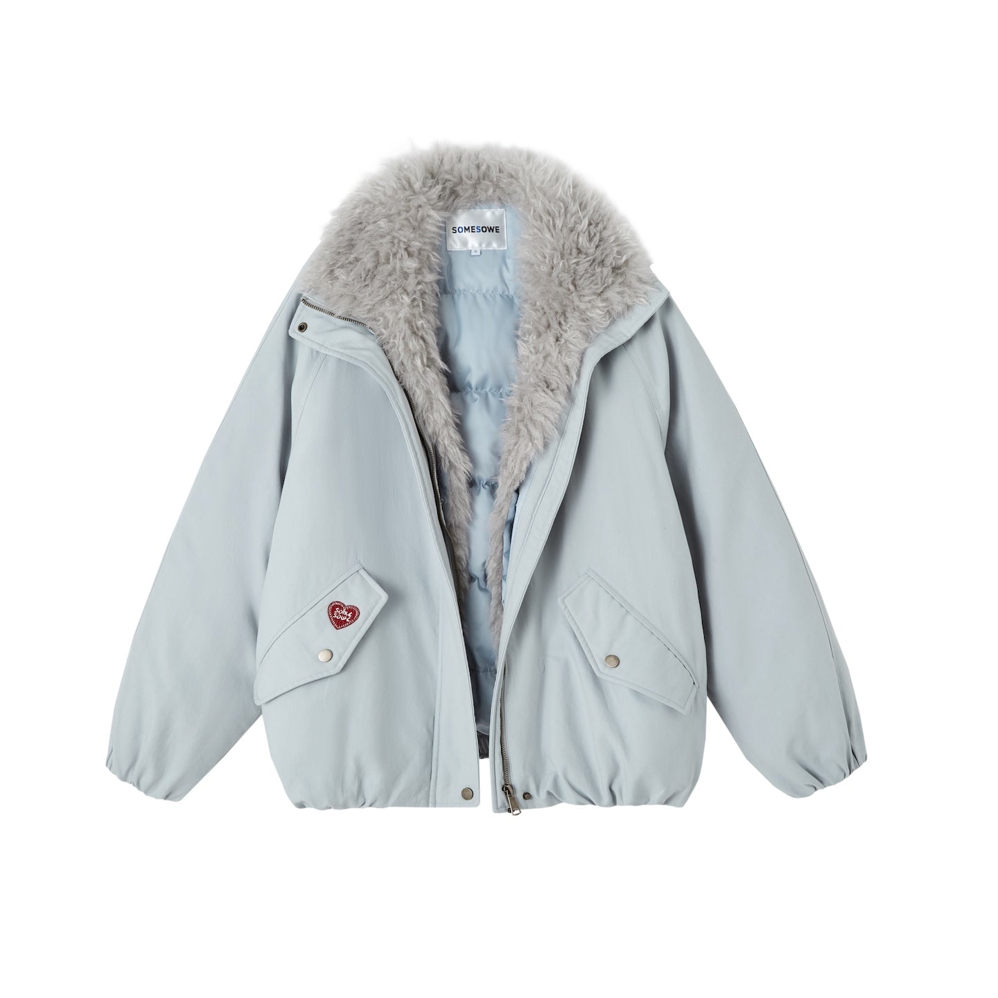 SOMESOWE S2508258 Detachable fur collar down jacket