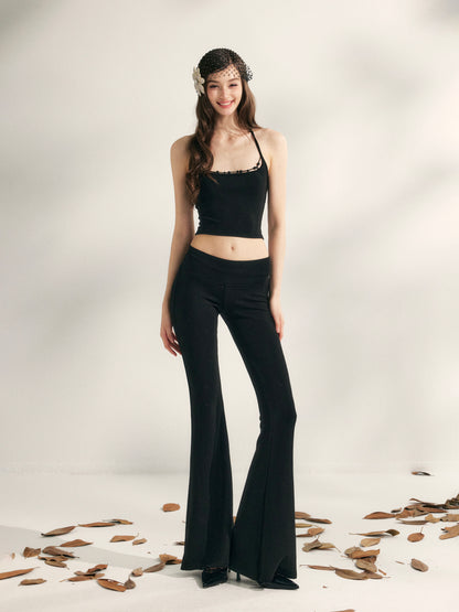 YZZI HE Beaded knit camisole + yoga pants set