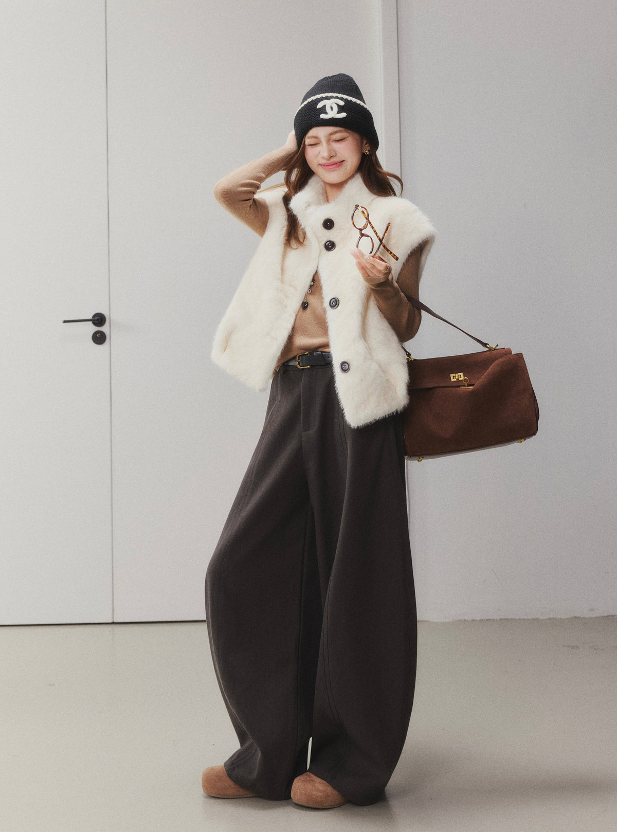 OTEBANBASS Ote260918 Faux Mink Shearling Vest
