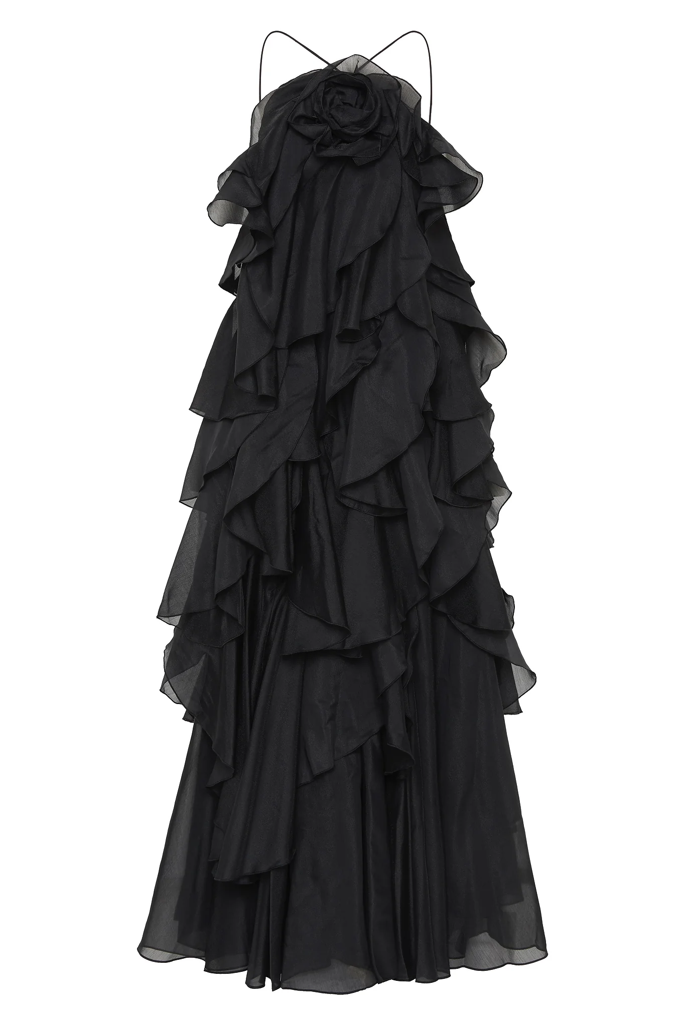 Aje Pandorea Layered Maxi Dress(black)