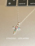 COUCOU Rainbow Crucifix