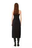 YJ1NGZYZJ TUBE ZIPPER DRESS IN BLACK