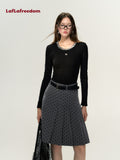 Lafreedom Dot Midi Skirt(2color)