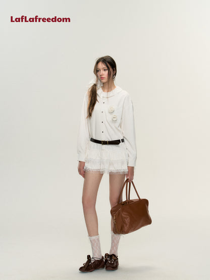 Lafreedom White Rose Shirt Dress