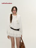 Lafreedom White Rose Shirt Dress