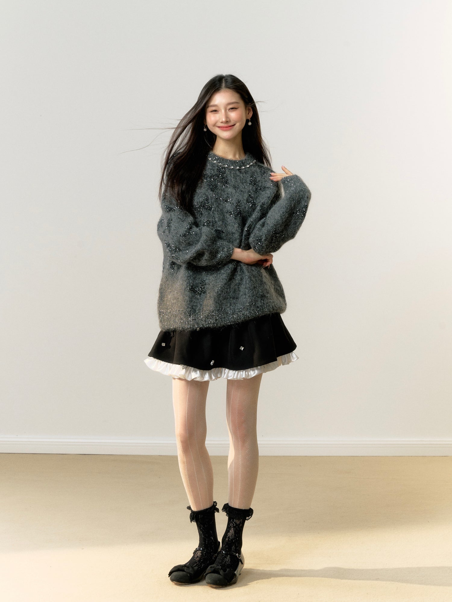 Lafreedom Mini Pearl Grey Sweater