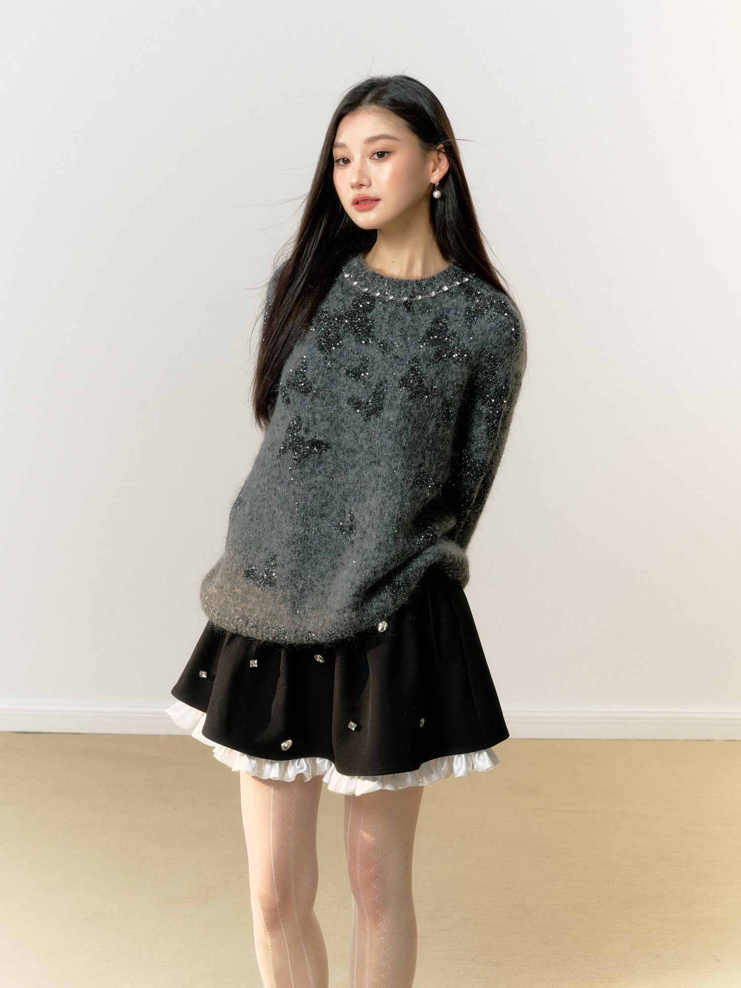 Lafreedom Mini Pearl Grey Sweater