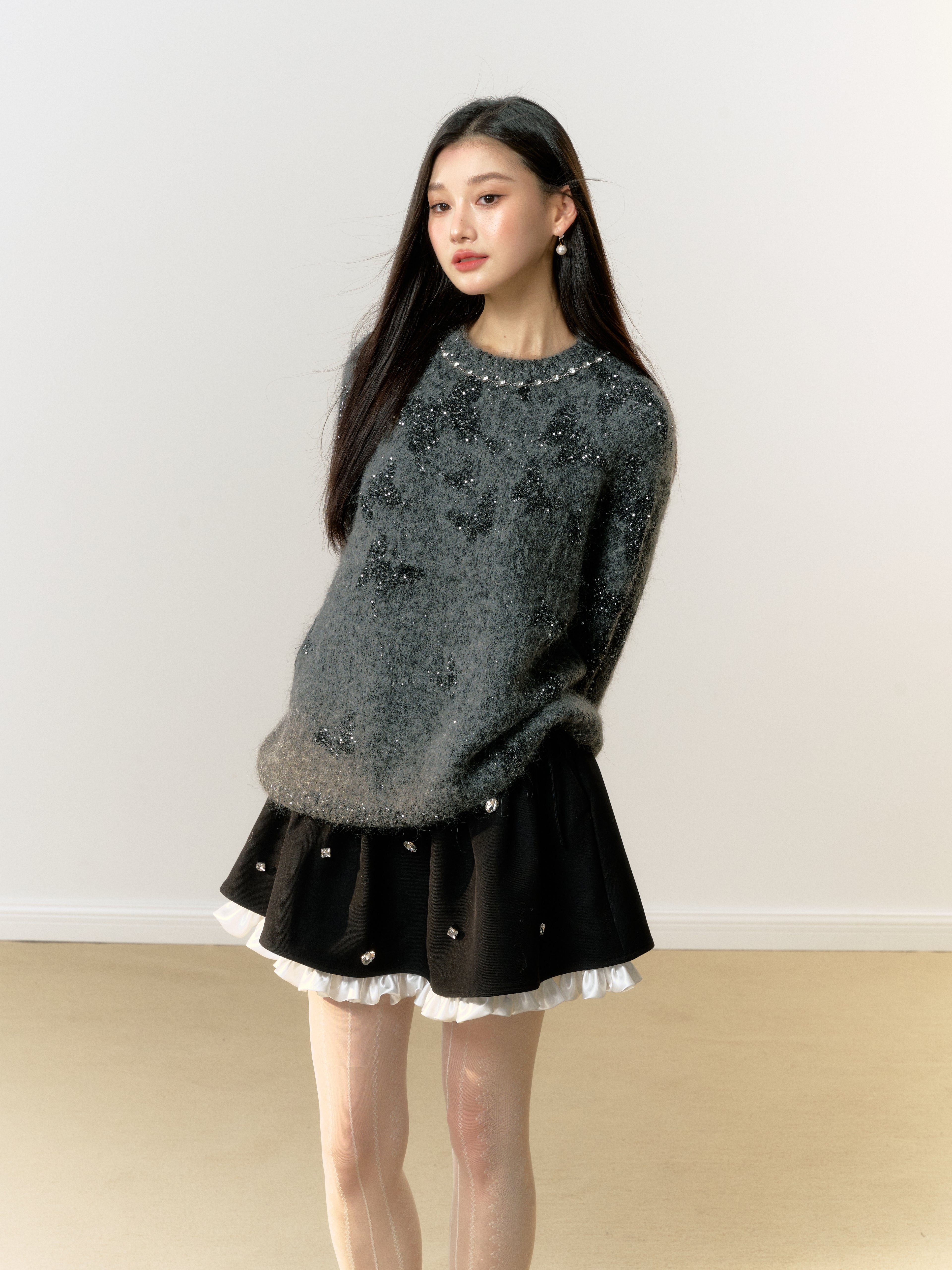 Lafreedom Mini Pearl Grey Sweater