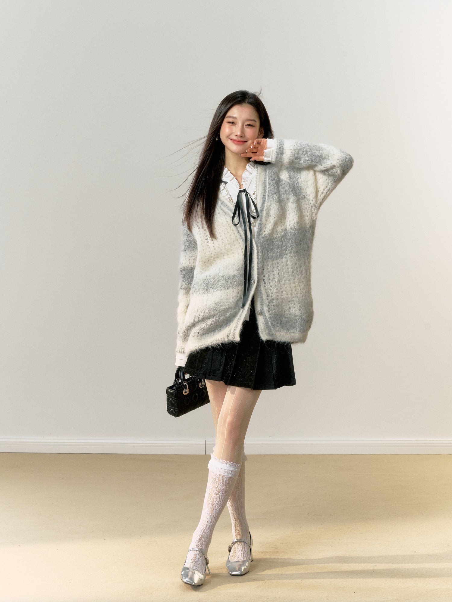 Lafreedom Soft Stone Blue Cardigan