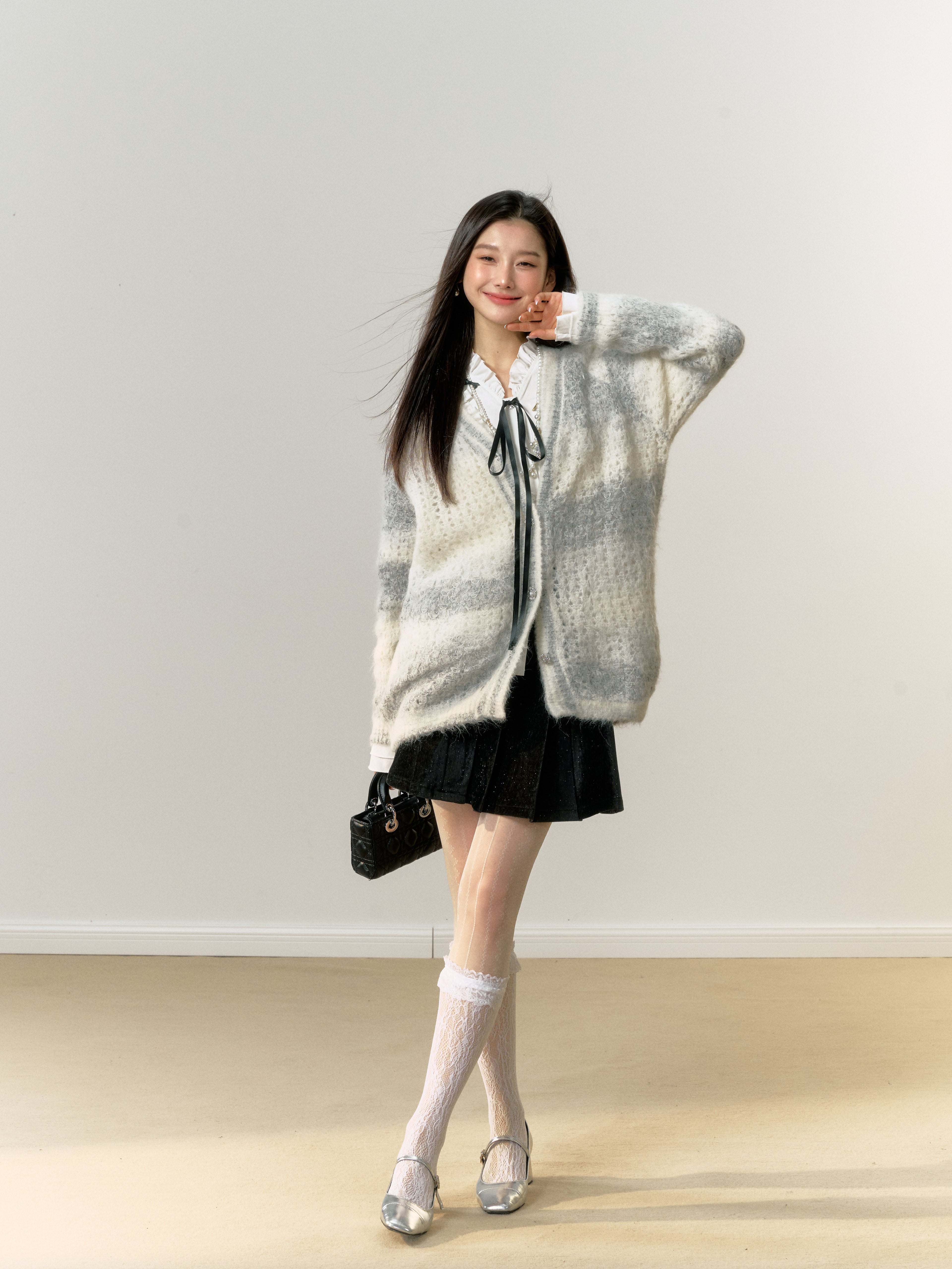 Lafreedom Soft Stone Blue Cardigan