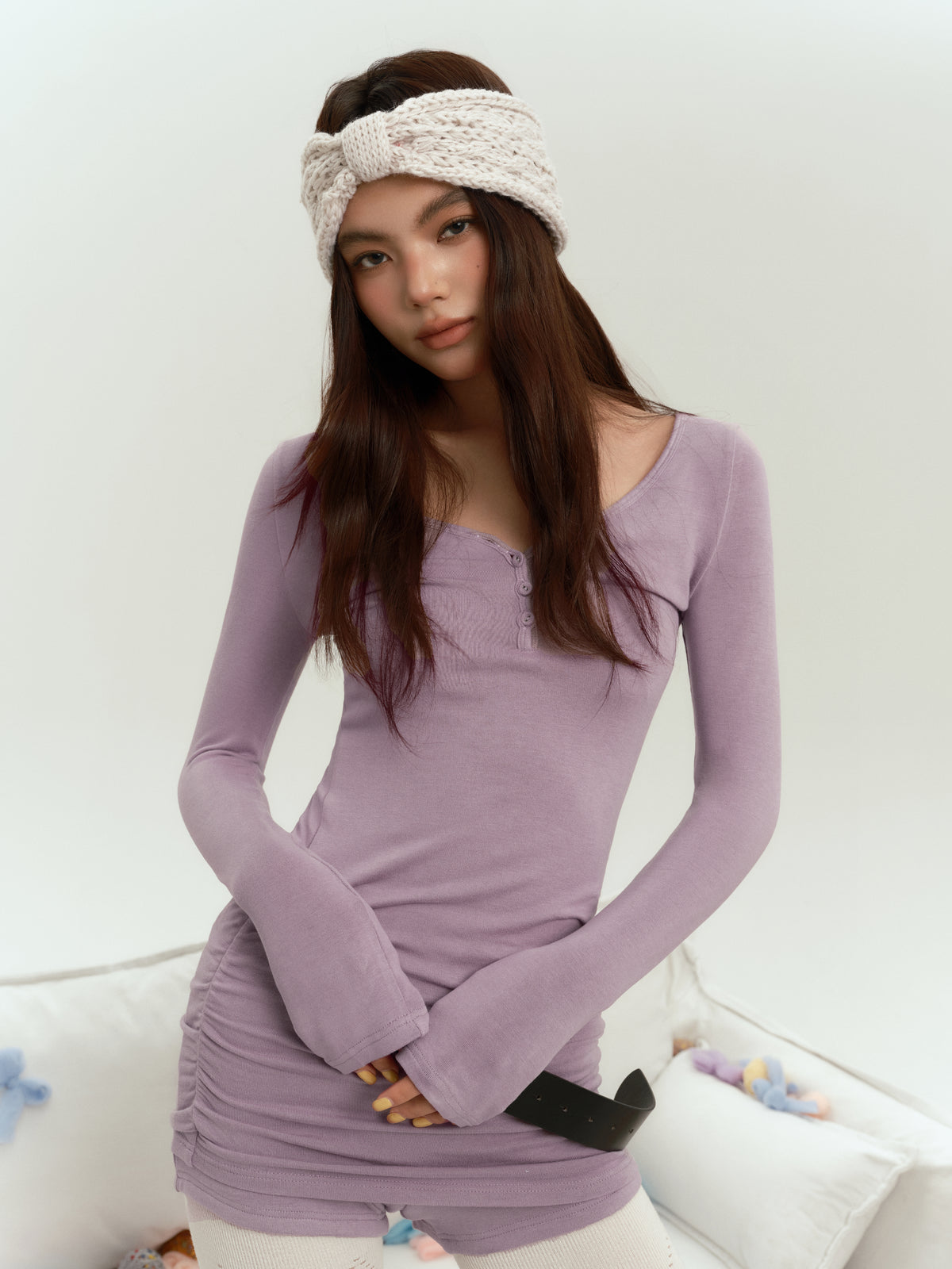 f1os V-neck Dress &amp; Shorts(3color)