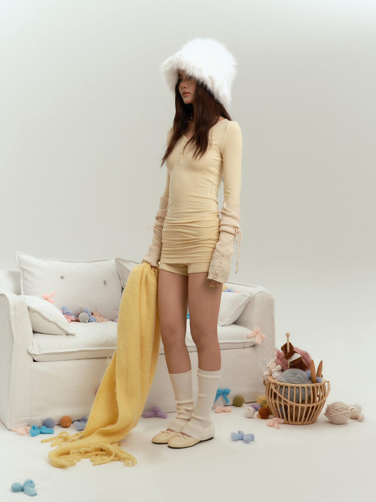f1os V-neck Dress &amp; Shorts(3color)