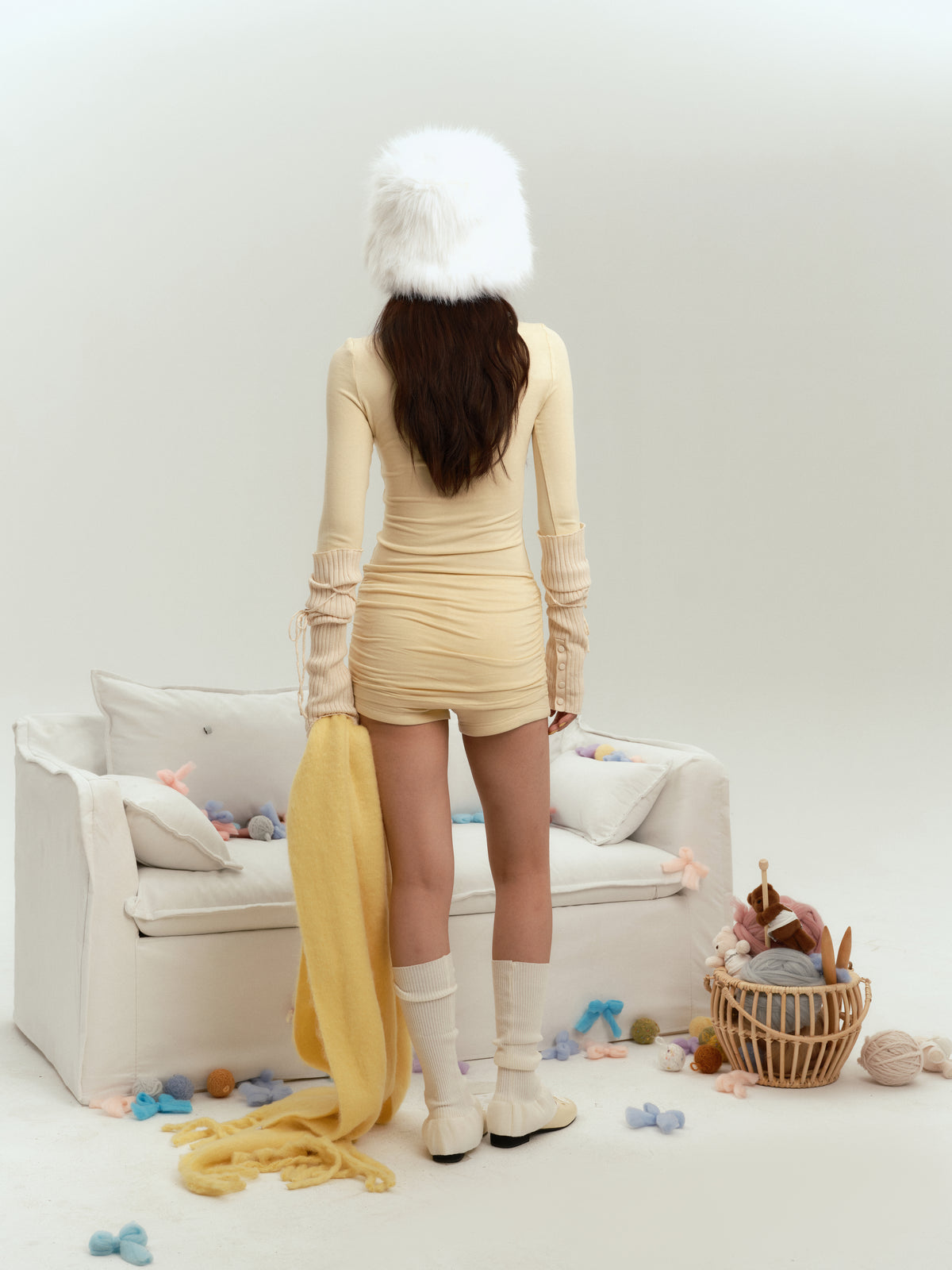 f1os V-neck Dress &amp; Shorts(3color)
