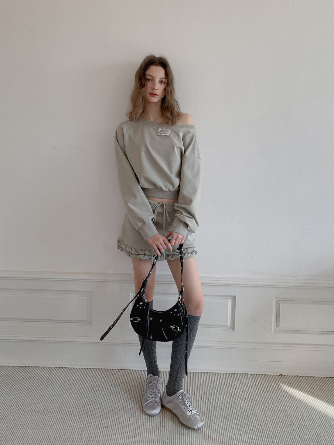 Lafreedom LAF350122 Casual hoodie + skirt set (2color)