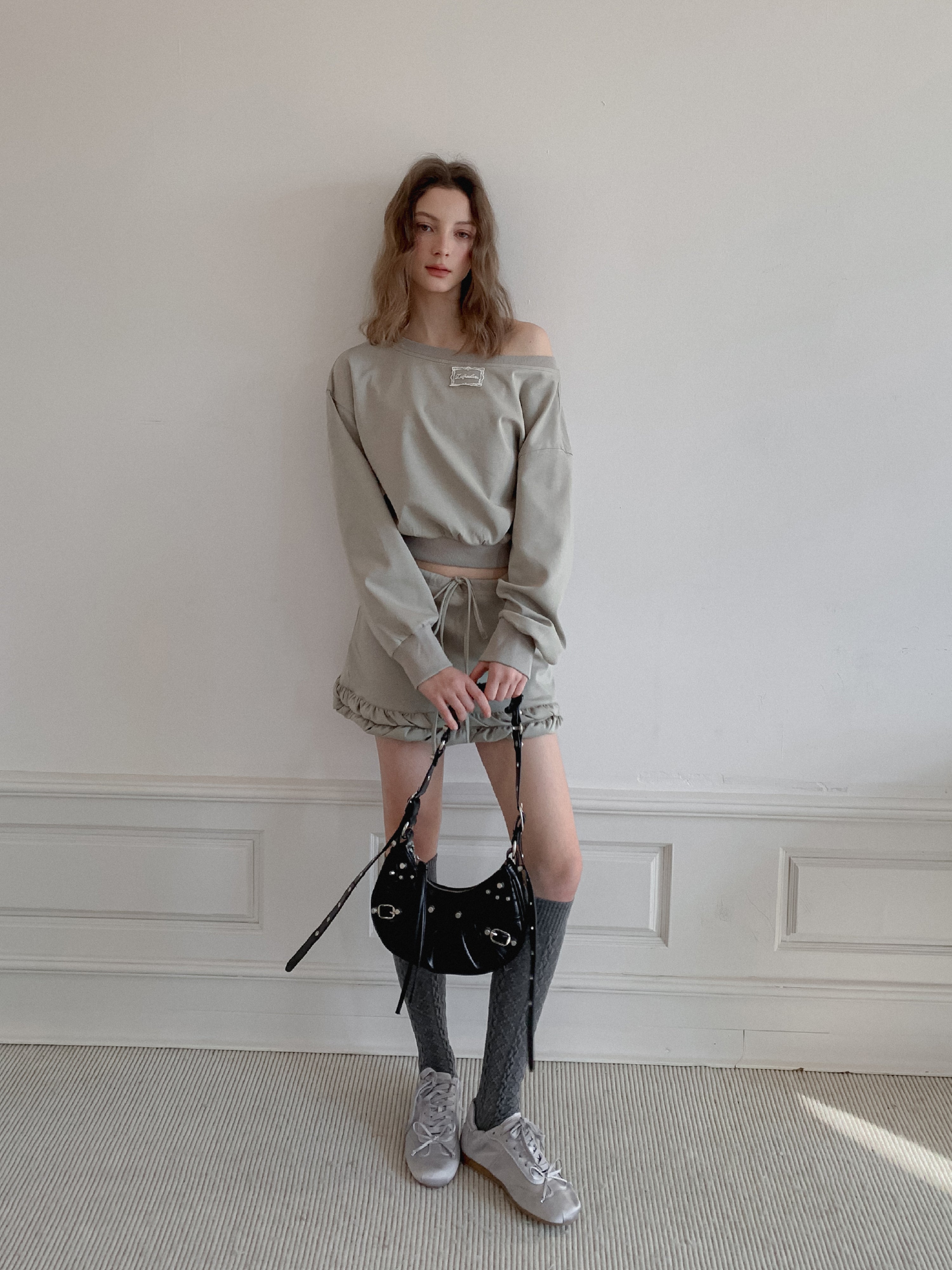 Lafreedom LAF350122 Casual hoodie + skirt set (2color)