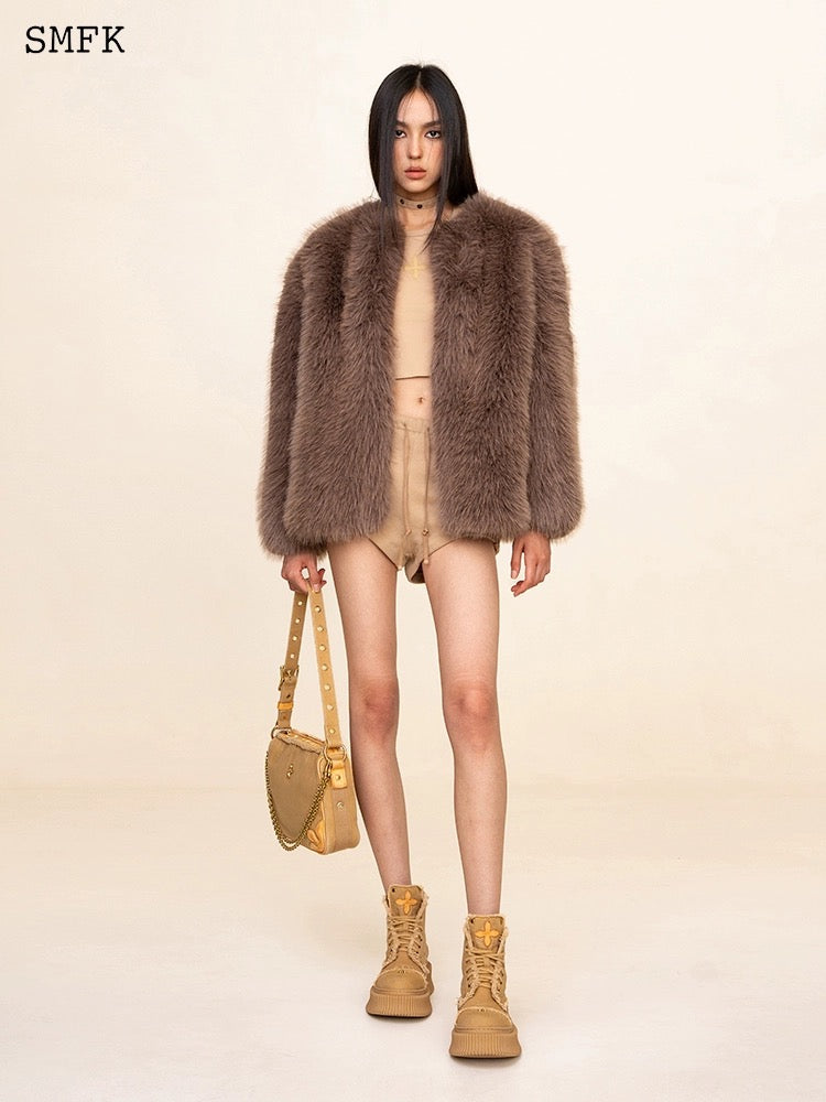 SMFK Wild Wolrd Artificial Fur Jacket