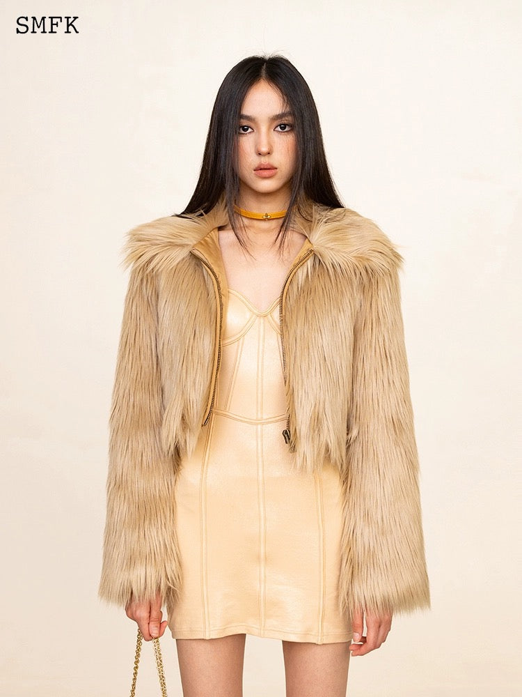 SMFK Wild Wolrd fur short jacket