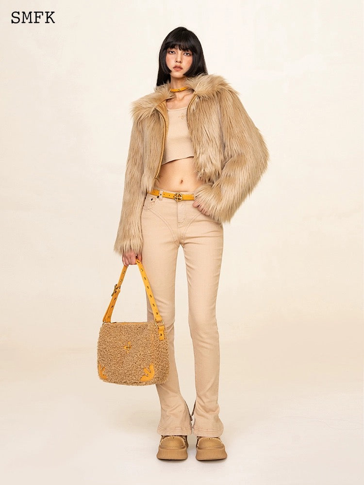 SMFK Wild Wolrd fur short jacket