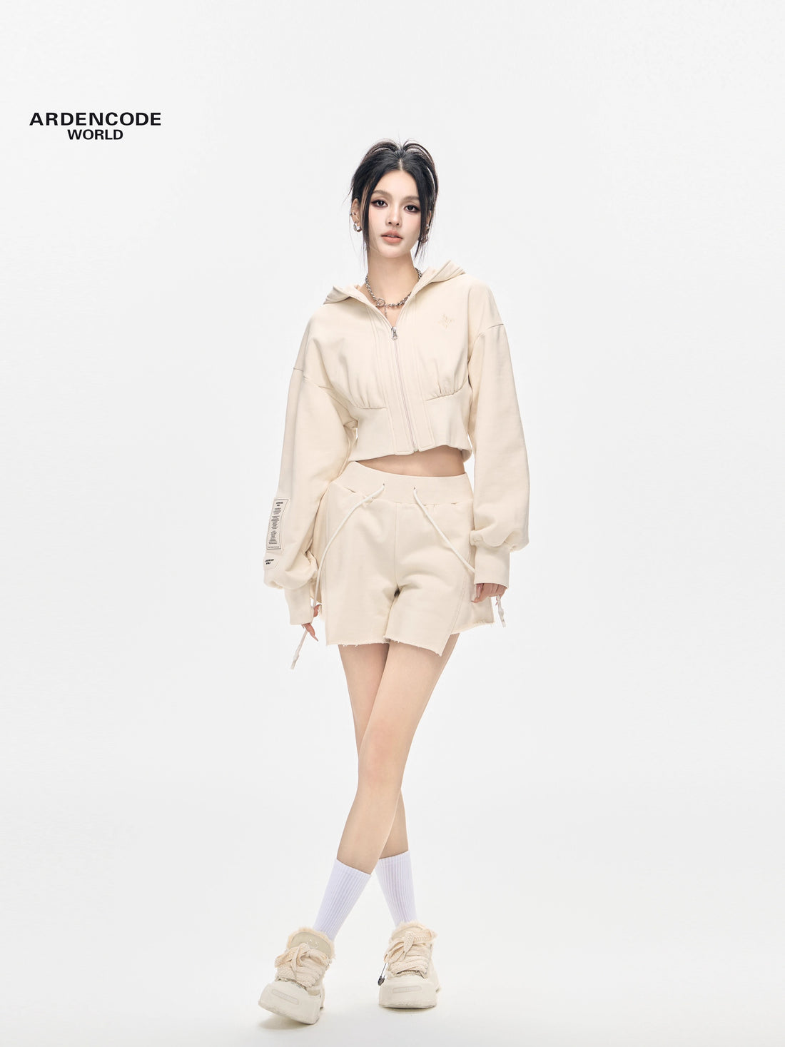 Arden Code Beige Sweater Set