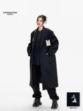 Arden Code Black Wool Coat