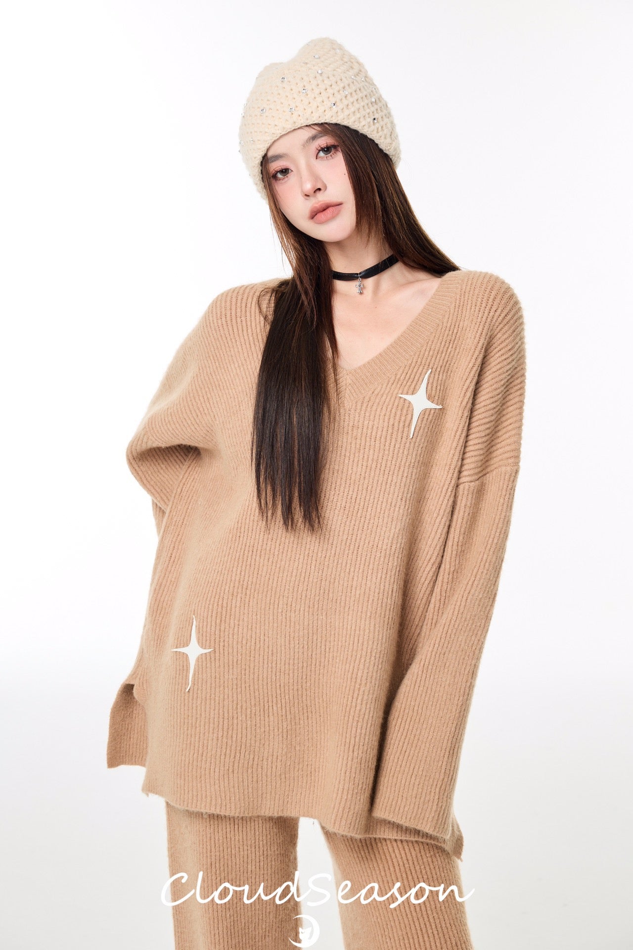 Cloud Season Casual Knitted Sweater Set