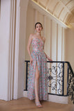 Wardrobes by chen Colorful Beaded Sequin Dress
