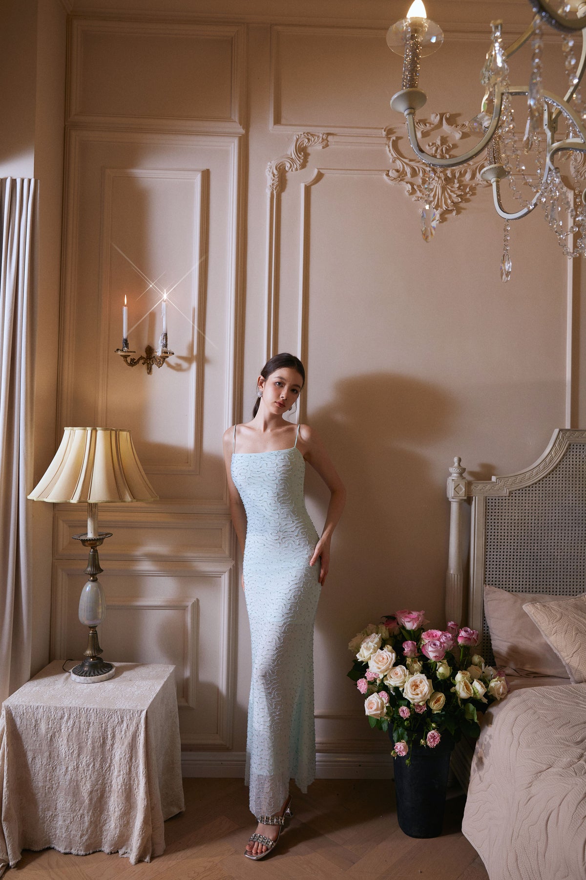 Wardrobes by chen Green Beaded Dress