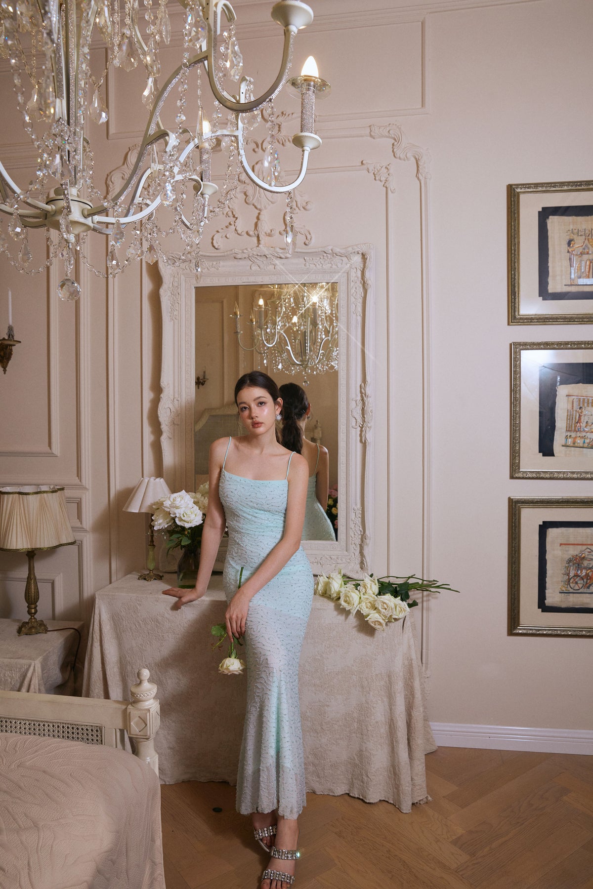 Wardrobes by chen Green Beaded Dress