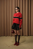 DIANA VEVINA D42W062Y1130R / D42W062Y1130H Contrasting colors sweater