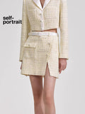 Self-Portrait Cream Yellow Sequin SET (SEPARATE)