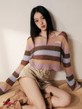 Liilou Rainbow Color-Blocked Sweater