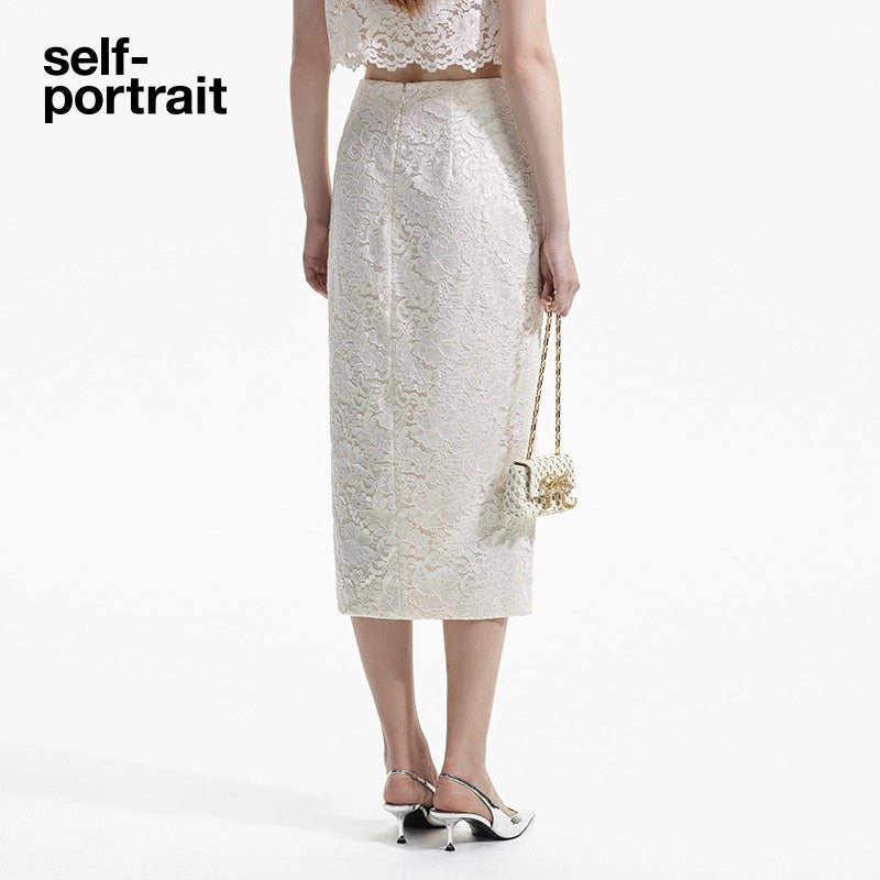 Self-Portrait Ivory Lace Set (SEPARATE)