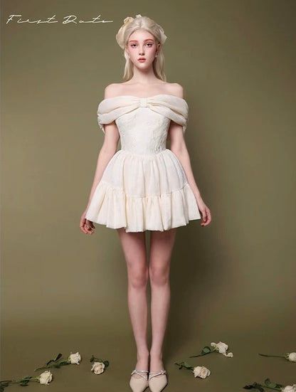 First Date SALE Off-Shoulder Bow Dress IN STOCK – CHUUI_Collection First Date SALE Off-Shoulder Bow Dress IN STOCK – CHUUI_Collection