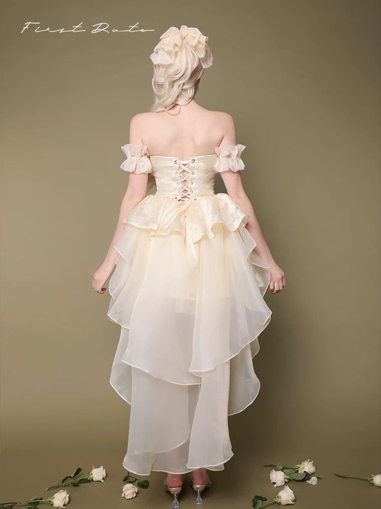 First Date SALE Strapless Train Dress IN STOCK