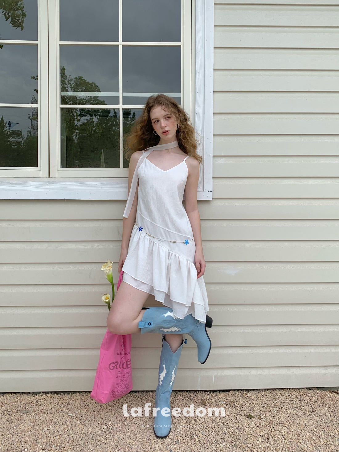 Lafreedom LAF350402 Irregular hem dress