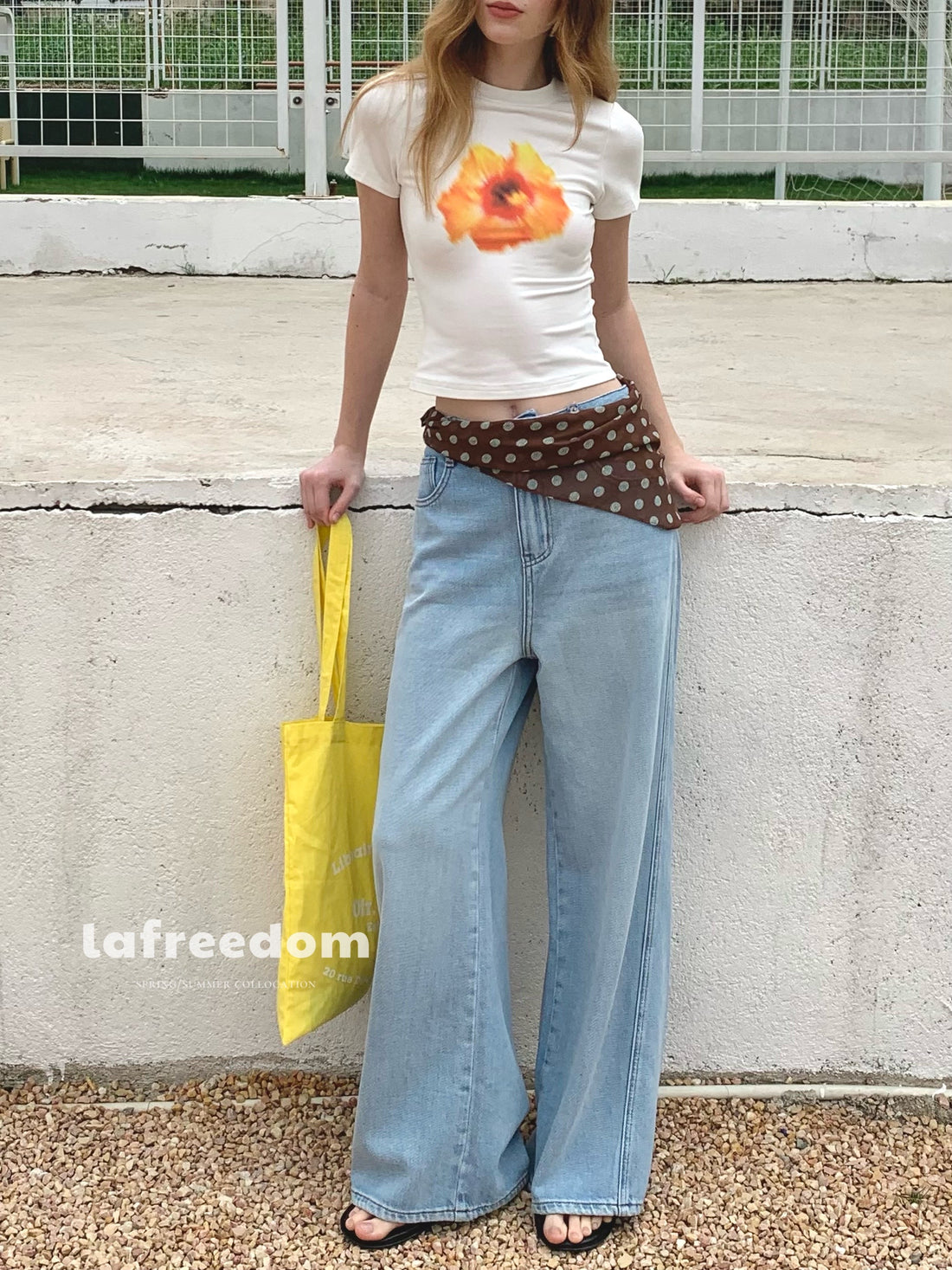 Lafreedom LAF350406 Casual drape jeans