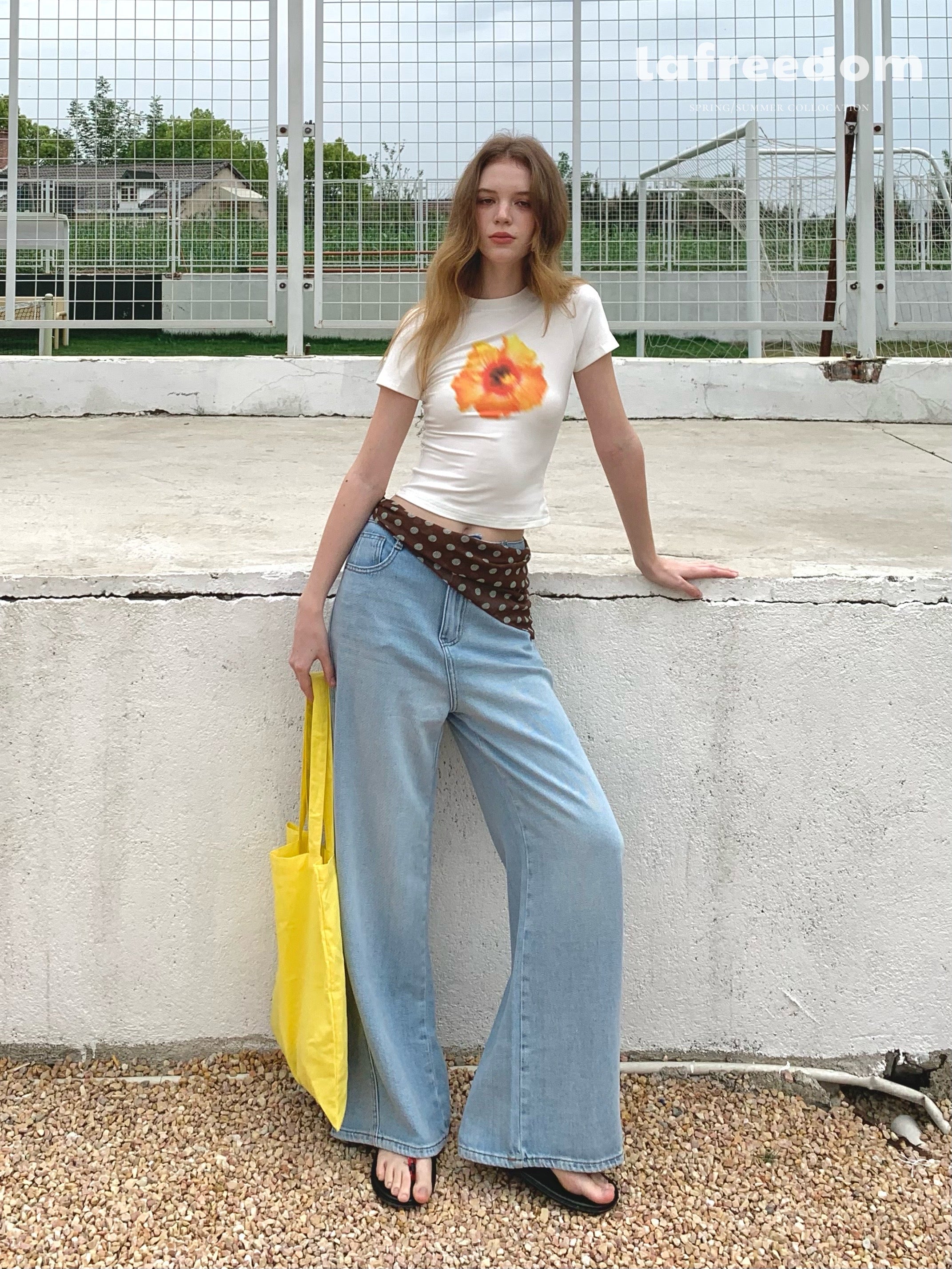 Lafreedom LAF350406 Casual drape jeans