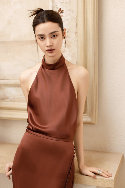GORGEOUS Halter neck backless maxi dress