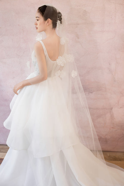 GORGEOUS Sea flowers embroidery dress