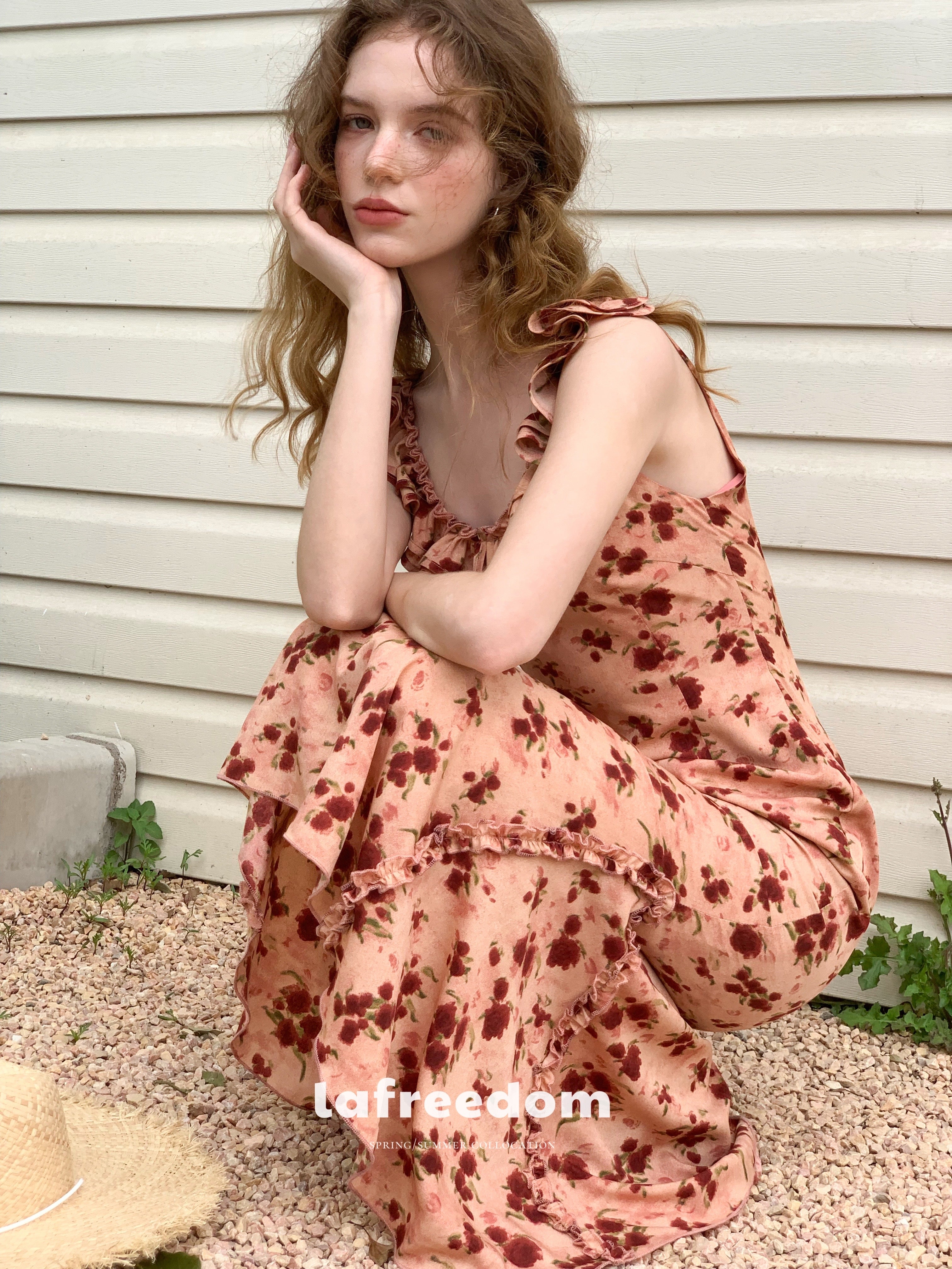 Lafreedom LAC350517 Holiday style printed dress