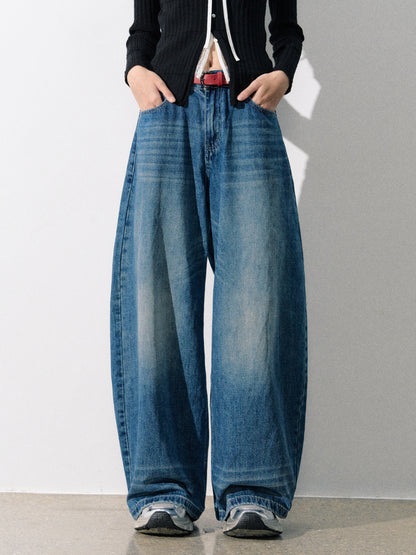 Lafreedom LAF350805 American retro wide leg jeans