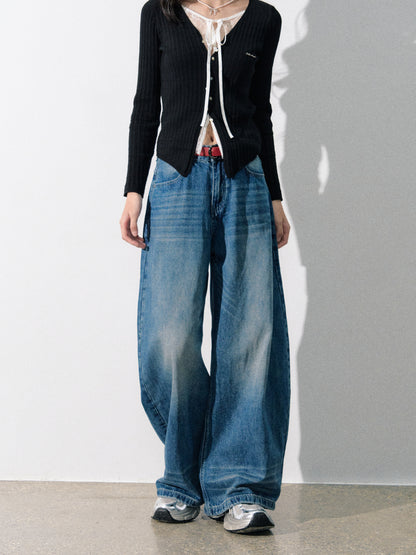 Lafreedom LAF350805 American retro wide leg jeans