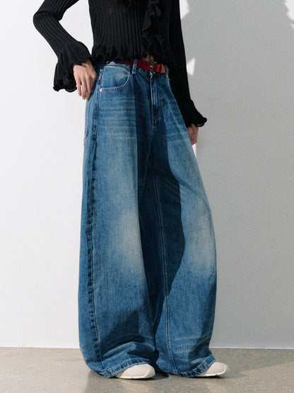 Lafreedom LAF350805 American retro wide leg jeans