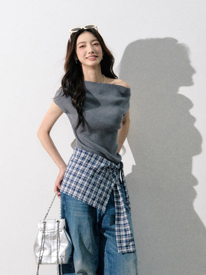 Lafreedom LAF350816 Vintage checkered knot hip cover