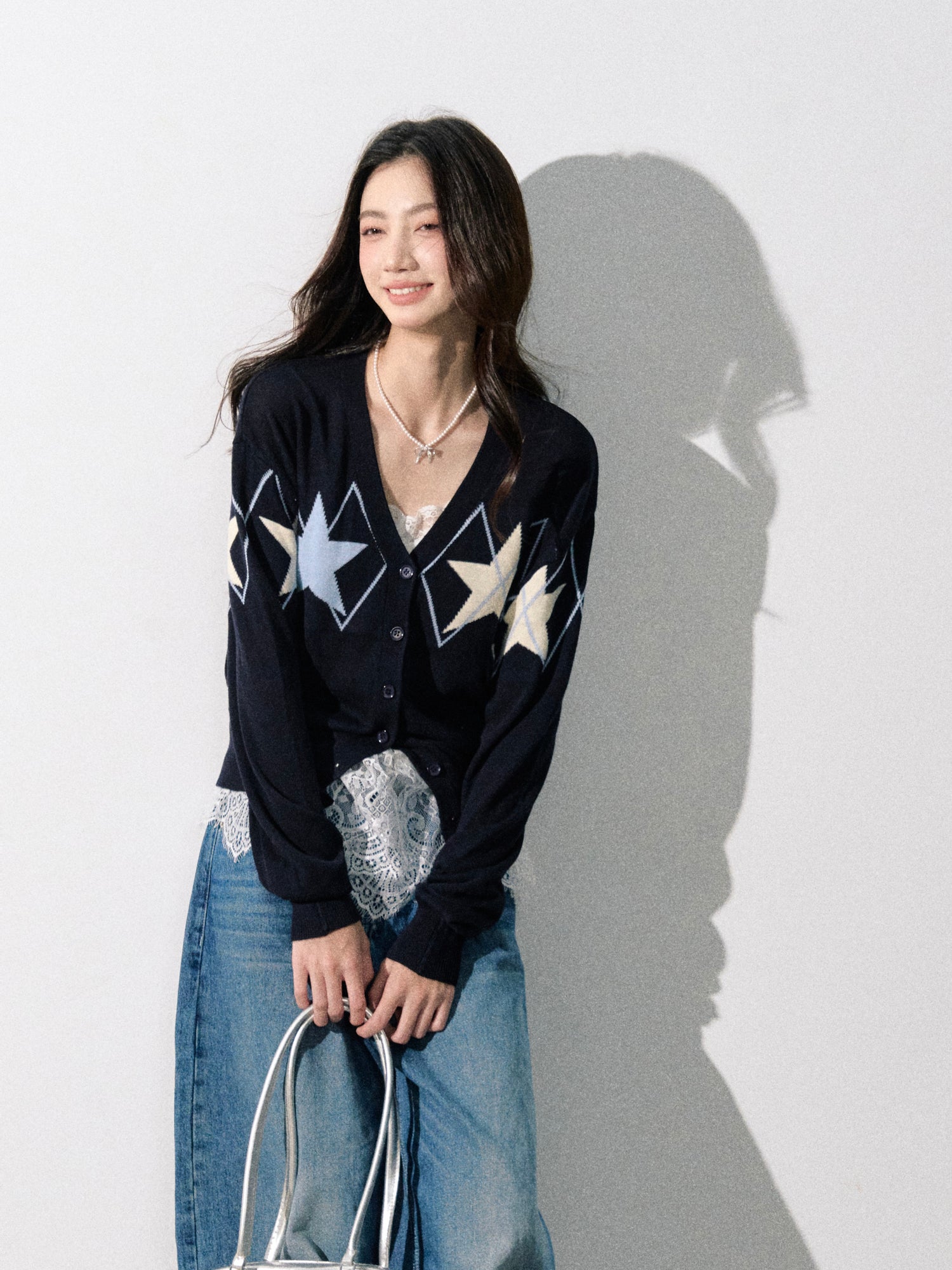 Lafreedom LAF350804 Vintage knitted cardigan