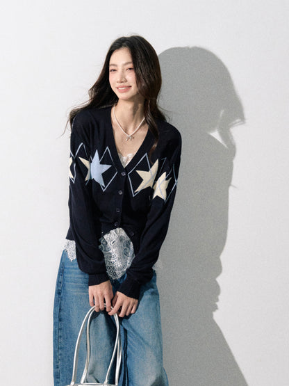 Lafreedom LAF350804 Vintage knitted cardigan